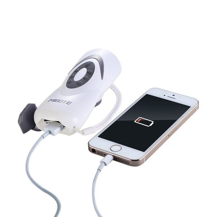 Hand Crank Charger,MIBOTE 2016 Newest Version (3 in 1) Dynamo Emergency Hand Crank Self Powered AM/FM/NOAA Weather... N5