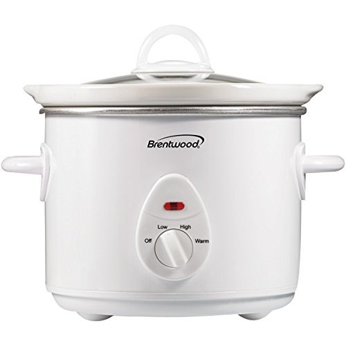 New BRENTWOOD SC-135W 3-Quart Slow Cooker (White)