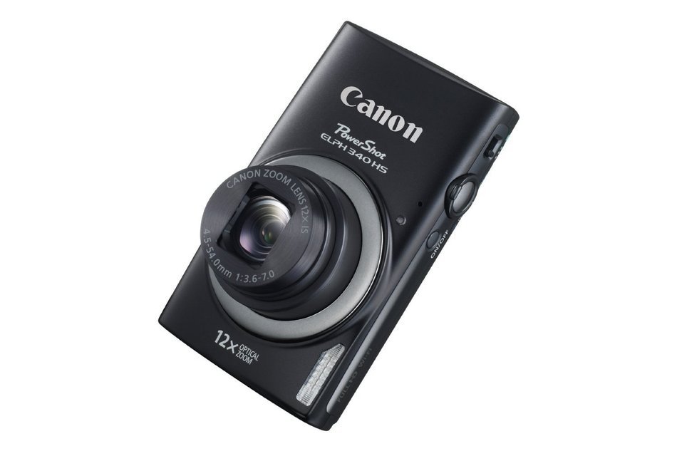 Canon PowerShot ELPH 340 HS 4 x Digital,12xZoom Optical Zoom 16MP Digital Camera (Black) (Certified Refurbished) N2