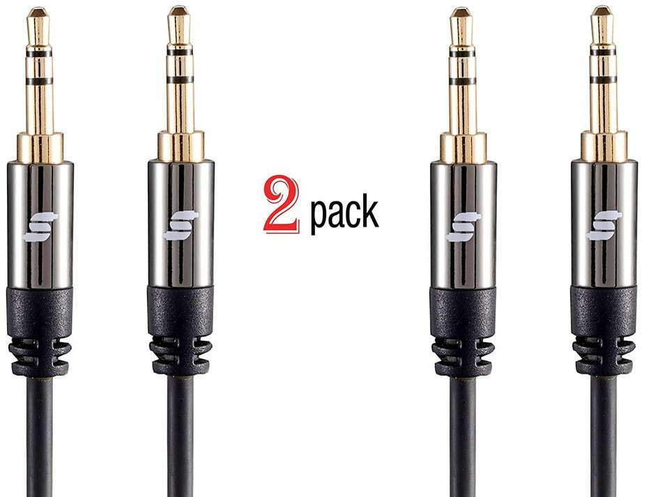 Sinseader 25ft Male to Male 3.5mm Universal Auxiliary Audio Stereo Cable AUX Cable for All 3.5mm-Enabled Devices...