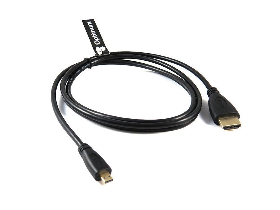 Optimum Orbis Micro Hdmi to Hdmi Cable for Lenovo Yoga 2 Pro, Yoga 11, Ideatab S6000, Miix 8, Miix 2 10, Lynx...
