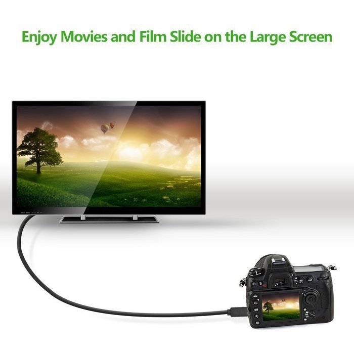 HDMI Cable, WOVTE Premium High Speed Micro HDMI to DVI Cable Male-Male (3 ft / 1 m) for HD Quality Video Transmission N4