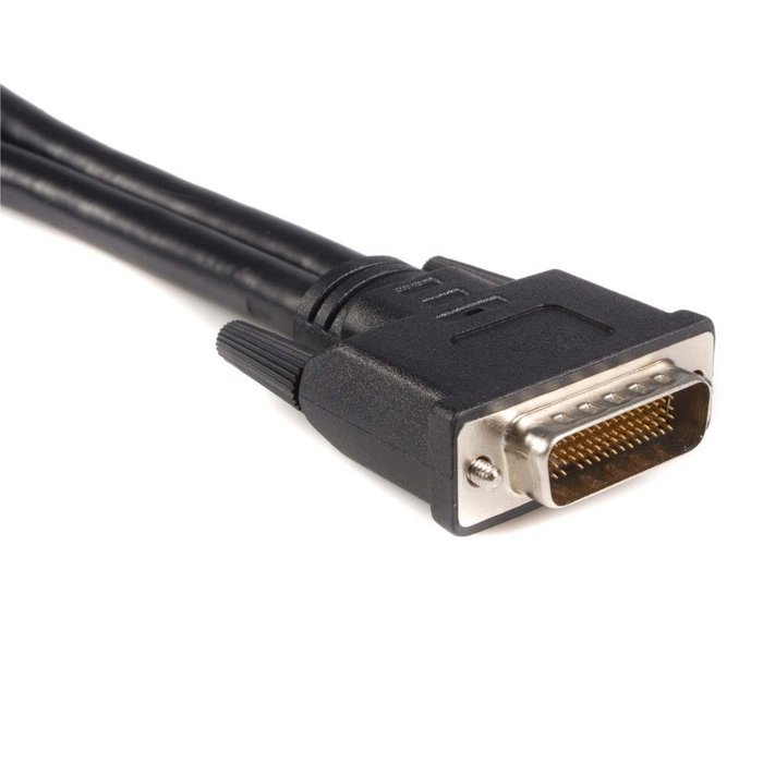 StarTech.com 8-Inch LFH 59 Male to Dual Female DVI I DMS 59 Cable (DMSDVIDVI1)