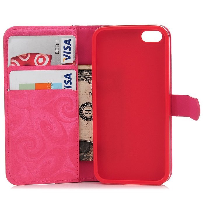 iPhone SE Case, iPhone 5/5S Case,YOKIRIN Stand Wallet Premium PU Leather with Handmade Flowing Glitter Liquid... N53