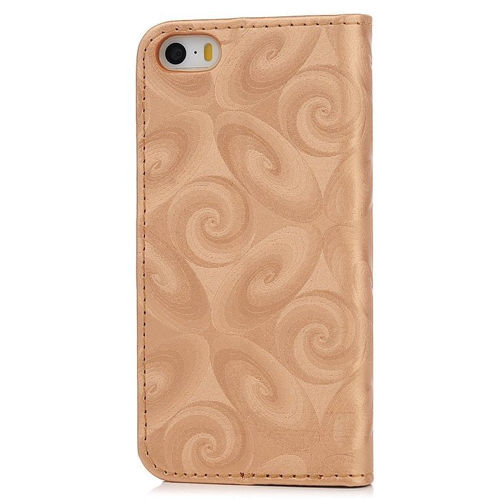 iPhone SE Case, iPhone 5/5S Case,YOKIRIN Stand Wallet Premium PU Leather with Handmade Flowing Glitter Liquid... N56