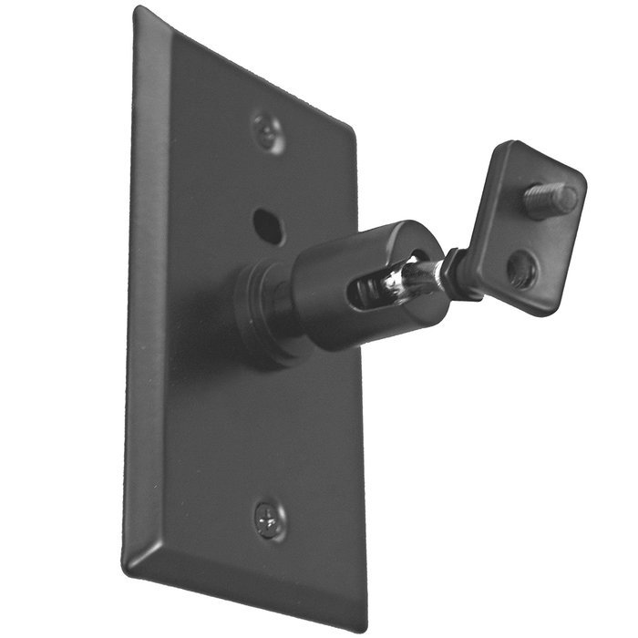 Pinpoint Mounts AM21-Black Universal Home Theater Speaker Wall Ceiling Mount with Electrical Box Installation... N9