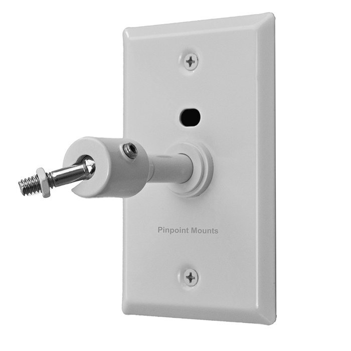 Pinpoint Mounts AM21-Black Universal Home Theater Speaker Wall Ceiling Mount with Electrical Box Installation... N14