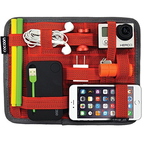 New COCOON CPG7RD 7.25" x 9.25" GRID-IT! Organizer (Red)