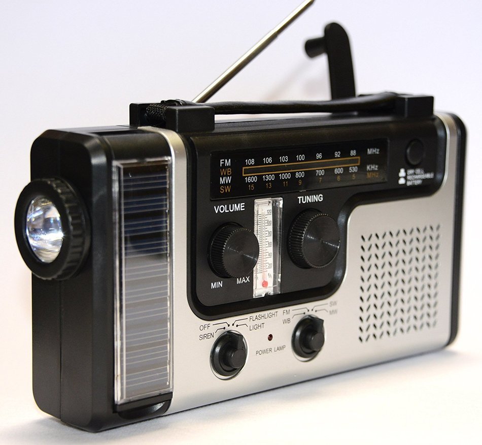 topAlert Emergency Solar Hand Crank Dynamo AM/FM/NOAA Weather Radio, Flashlight, Reading LED Light, Cell Phone... N5