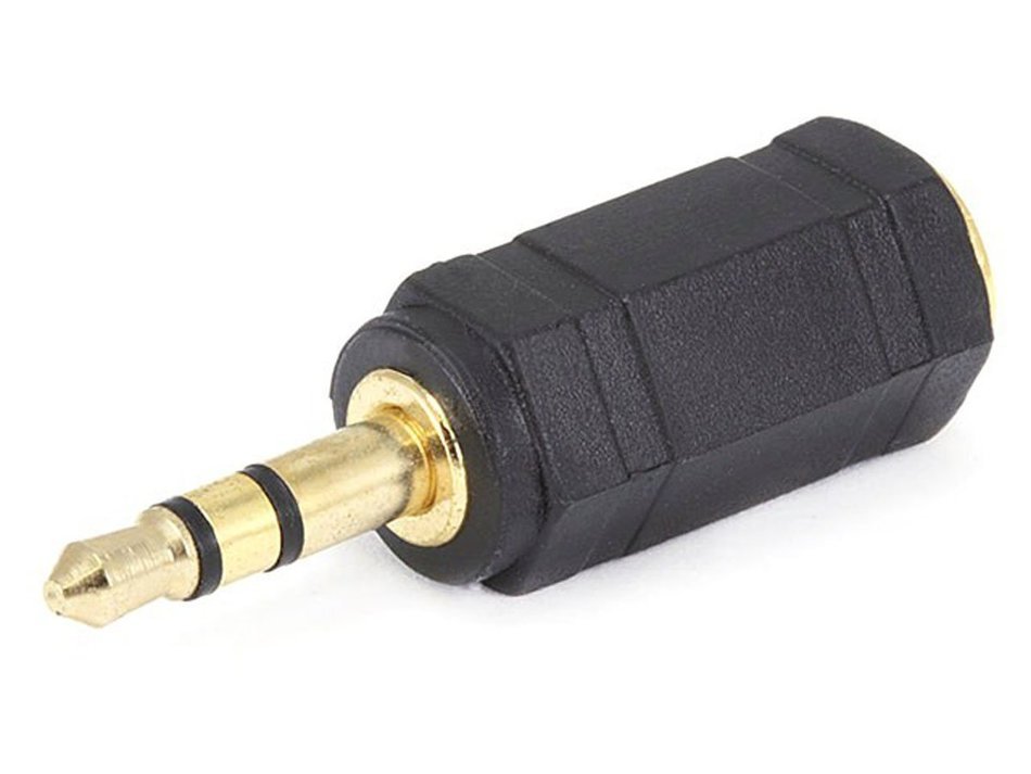 Monoprice 107125 3.5mm Stereo Plug to 2.5mm Mono Jack Adaptor, Gold Plated