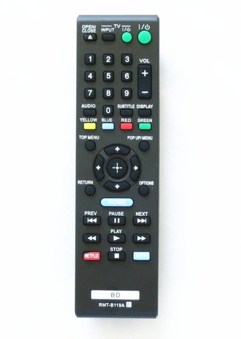 Amaz247 RMT-B119A Sony Remote for BDP-BX110, BDP-BX310, BDP-BX510, BDP-BX59, BDP-S1100, BDP-S3100, BDP-S390, BDP-S5100...