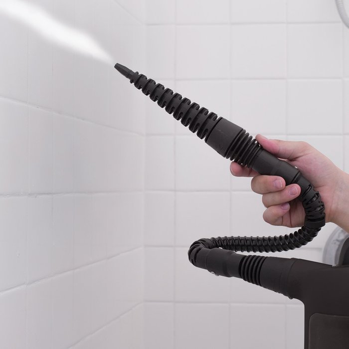Jet Steamer - 15 in 1 Handheld Multi-Purpose Steam Cleaning System - Portable - Extra Long 3ft Floor Attachment... N8