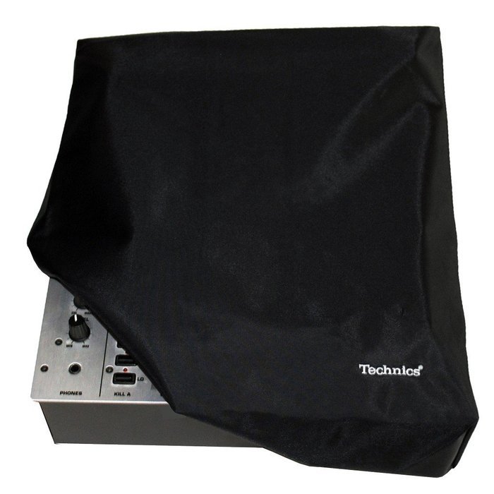 Technics: Mixer Cover - Black / Silver Embroidered N2