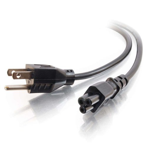C2G 6ft 18 AWG 3-Slot Laptop Power Cord (NEMA 5-15P to IEC320C5)