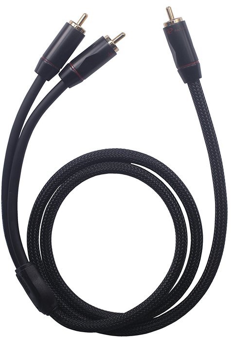 KS-WooR HIFI 1 x RCA Male to 2 x RCA Male for Digital Audio or Subwoofer, RCA to RCA Gold-Plated Connectors, KS-WooR...