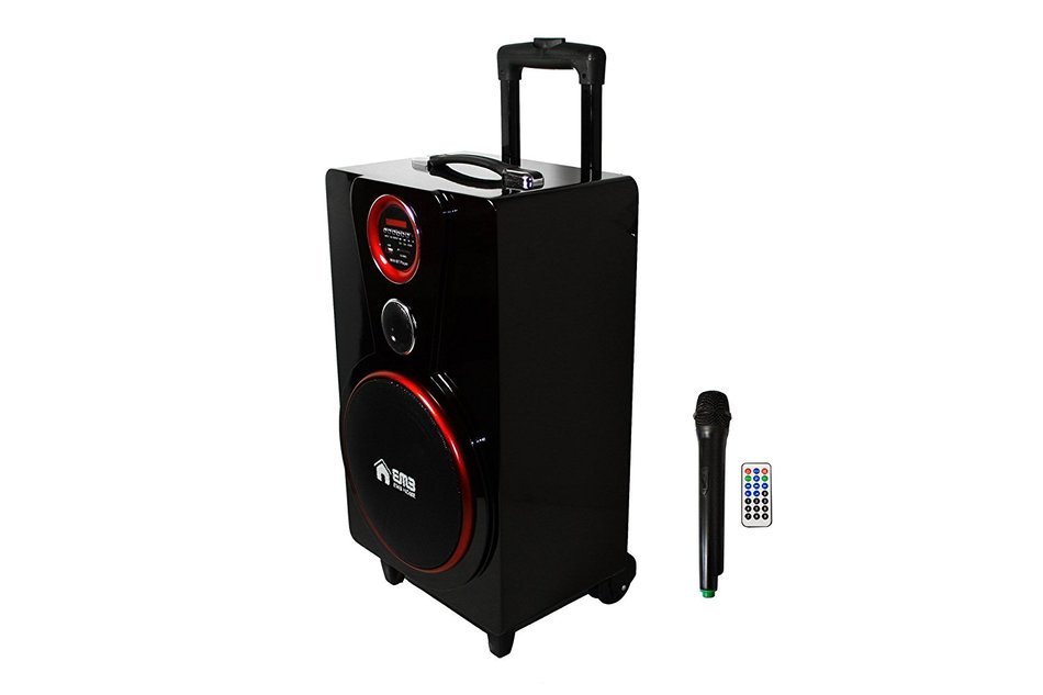 EMB PK82 BLACK Color 800W 8" Portable Professional Rechargeable BOOM Box Speaker N4