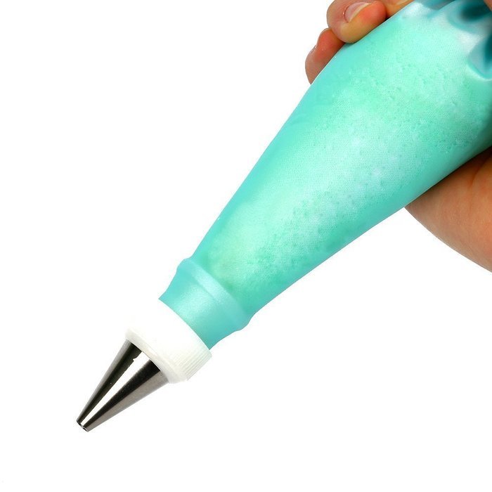 CTKcom Pastry Bags-3 Sizes Reusable Silicone Icing Piping Cream,Cake DIY Decorating Tool, with 3 Couplers