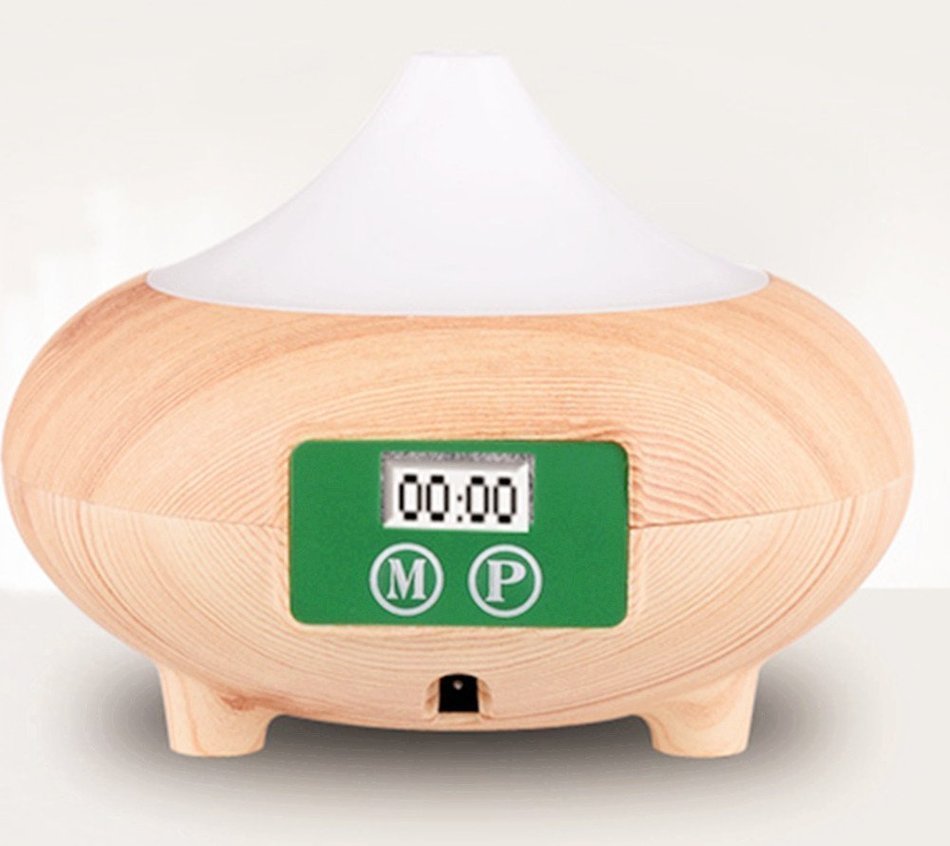 Wood Grain Electric Aromatherapy Essential oil Diffuser Cool Mist Humidifier with Color LED Display and Auto off... N12