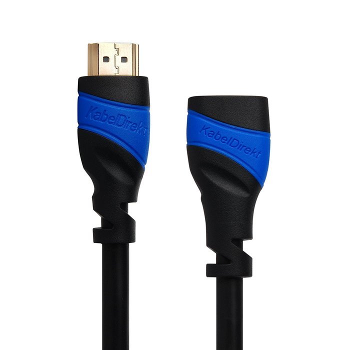 KabelDirekt (25 feet) HDMI Extension Cable (1080p 4K 3D High Speed with Ethernet ARC) - TOP Series N6