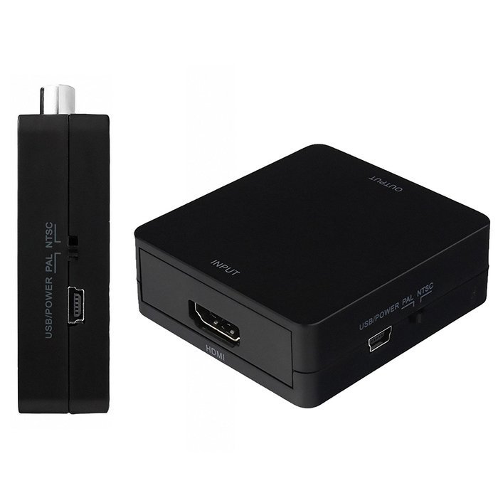 Top Quality Mini HDMI to AV Converter Box 1080p HDMI to AV/CVBS/RCA Composite L/R Adapter PAL/NTSC Format Output... N2