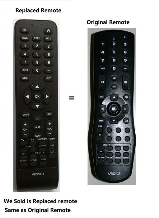 New Replaced Vr1 Lost Remote Control for Vizio V50p Vx52l Vx42l Vx37l vw42l Vw37l Vw26l Vw22l Vu42l Vs42l Va26l... N3