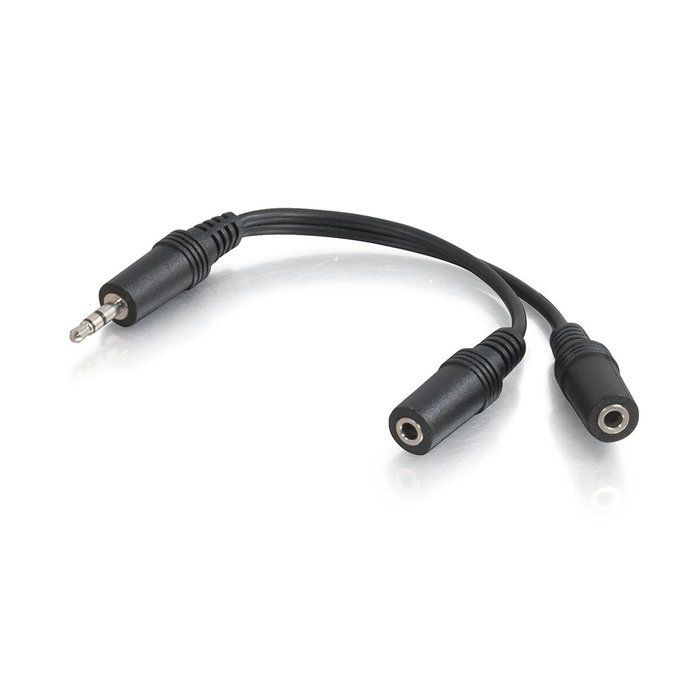 C2G / Cables To Go Value Series One 3.5mm Stereo Male To Two 3.5mm Stereo Female Y Cable N2