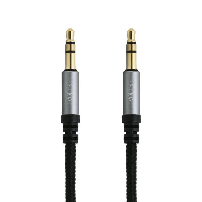 Volts AUX 6.6ft Nylon Braided Male to Male Cable Universal Audio Stereo Cord for Smartphones, Tablets and MP3... N4