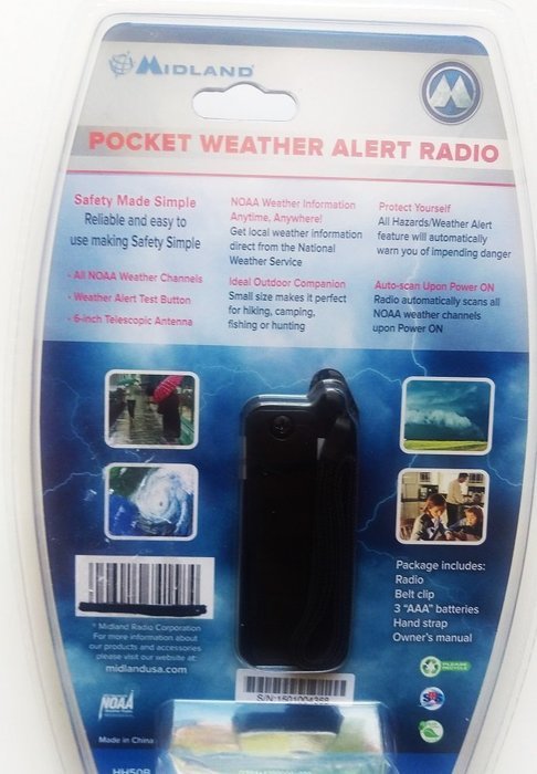 NOAA Weather Alert Mini Radio N2