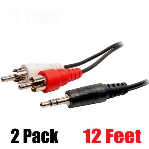 iMBAPrice&reg; 50 Feet 3.5mm Stereo Male to Two RCA Male Splitter Cable N3