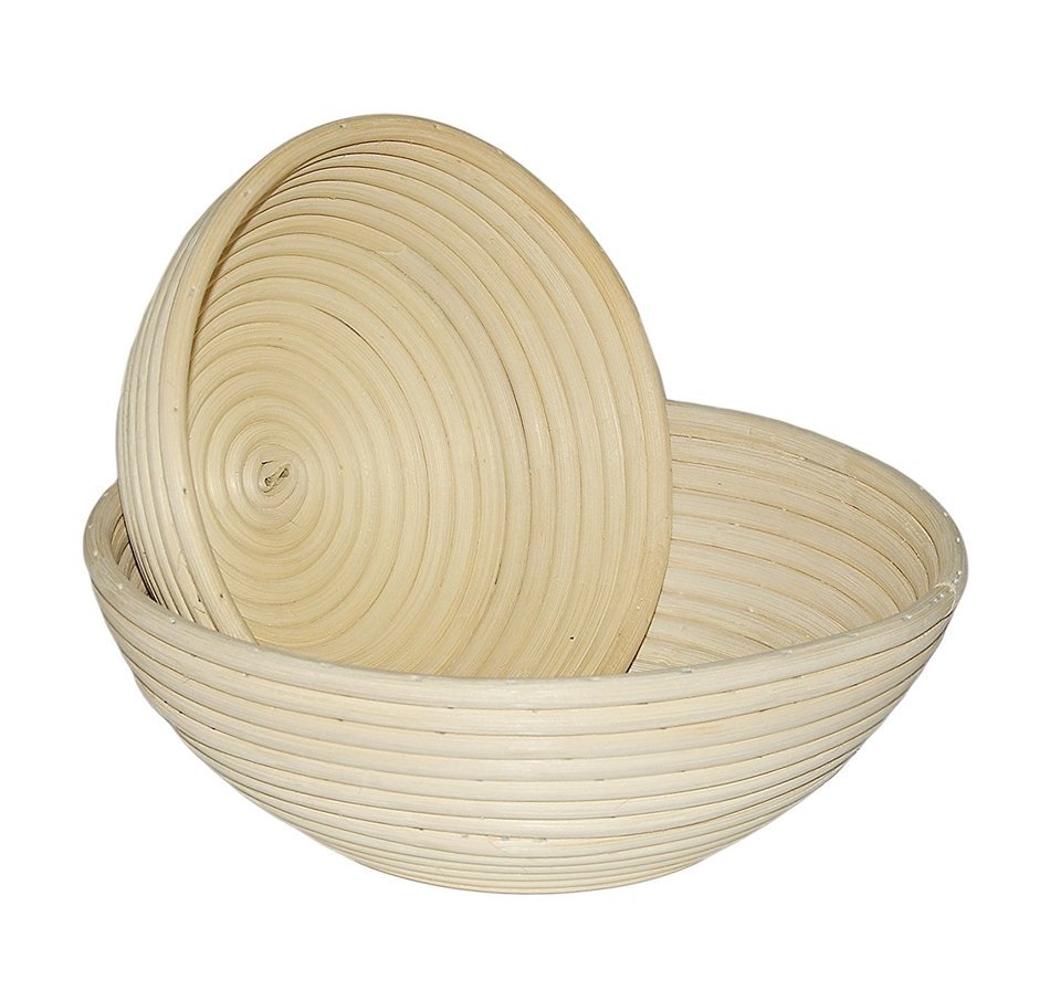 Paragon Storm Banneton Proofing Baskets Set of 2 Professional Rattan Artisan Baking Brotform for Bread and Dough N4