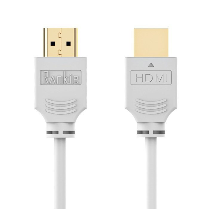HDMI Cable, Rankie 15FT High-Speed HDMI HDTV Cable - Supports Ethernet, 3D, 4K and Audio Return (White) N7