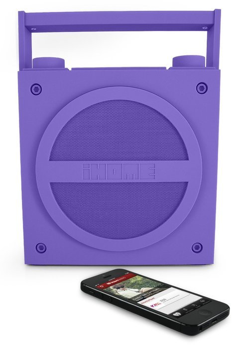 iHome iBT4BC Bluetooth Rechargeable Boombox with FM Radio N8