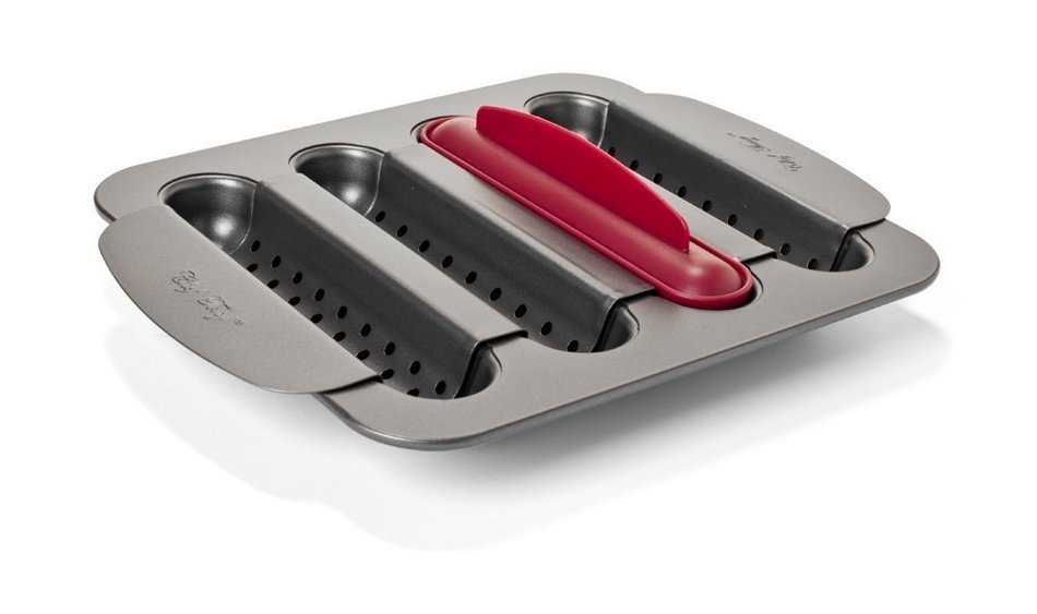 Chef Tony Grease Away Burger Dog Pan, Metallic N2