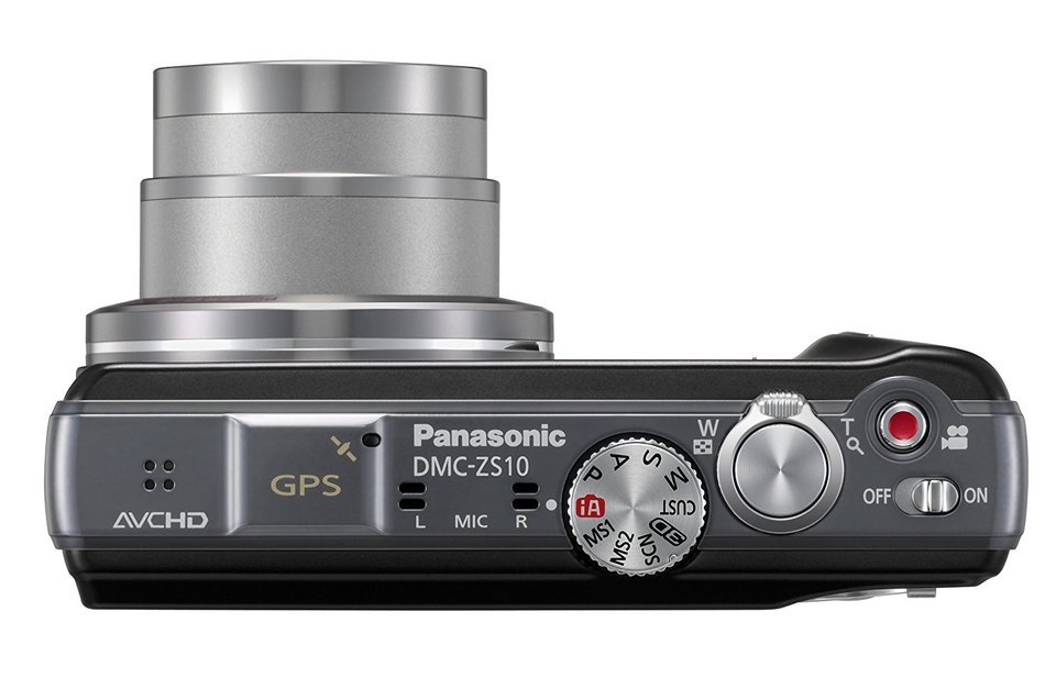 Panasonic Lumix DMC-ZS10 14.1 MP Digital Camera with 16x Wide Angle Optical Image Stabilized Zoom and Built-In... N12