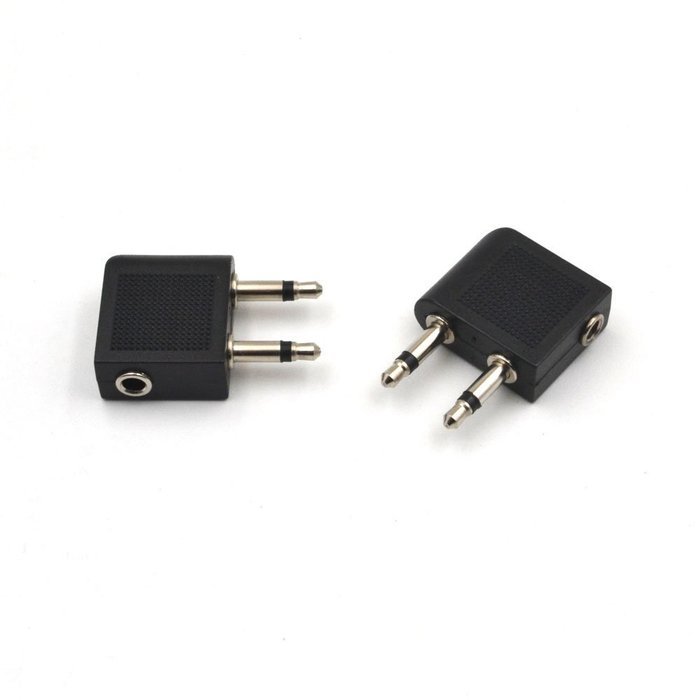 Electop 2 Pack 3.5mm 2 Male to 1 Female Headphone Jack Socket Audio adapter N2