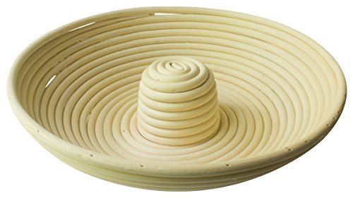 Bread Experience 11.5 Inch Round Banneton Proofing Bread Basket with Center Riser N2