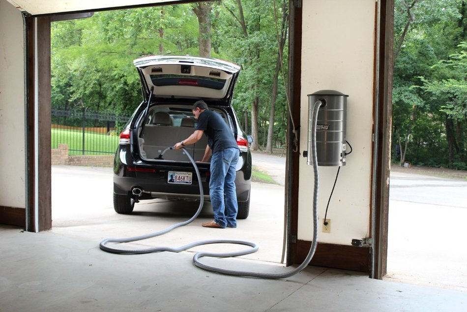 VacuMaid GV50PRO Professional Wall Mounted Utility Vacuum with 50 ft Hose and Tools N3