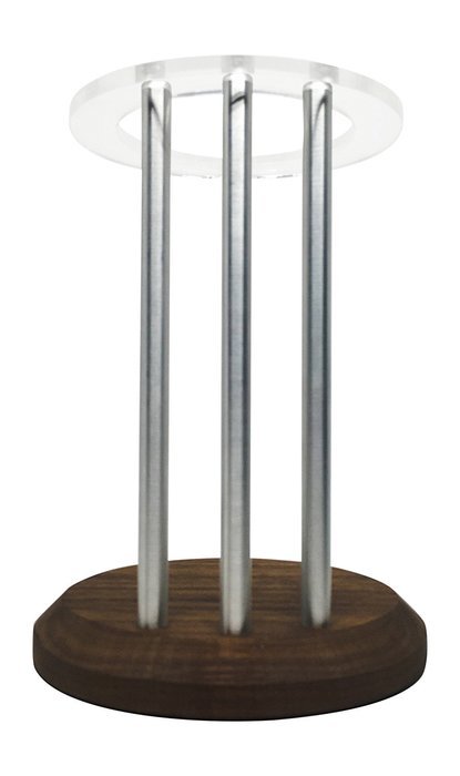 Stabl'R Speaker Stand for Amazon Echo - Protect Alexa and UE Boom - Walnut N9