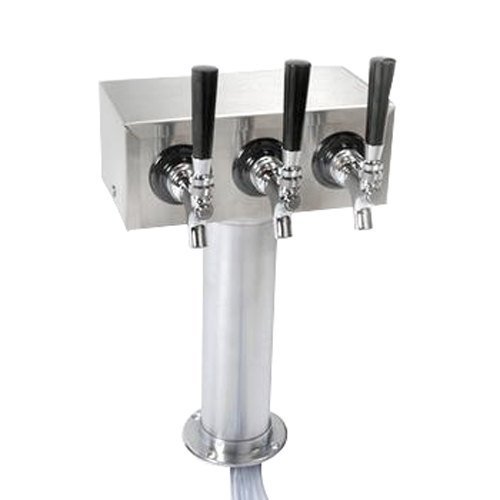 True Refrigeration 873105 Triple Head Draft Beer Standard, Chrome, Each
