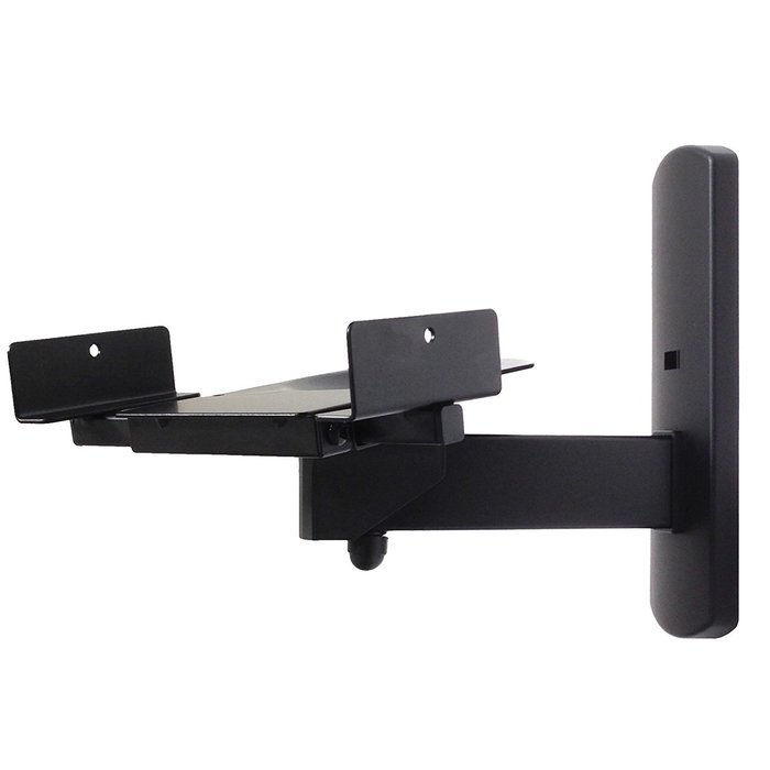 Side Clamping Bookshelf Monitor Speaker Wall Mounts Bracket with Tilt and Swivel N3