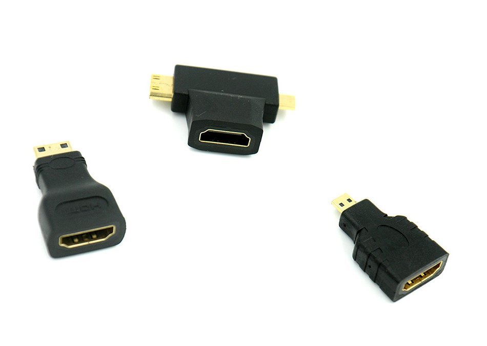 Multiple Hdmi Connector Adapters Kit (10 Adapters) 4K, 1080p, 3D, HDMI 2.0, UHD Adapters N4