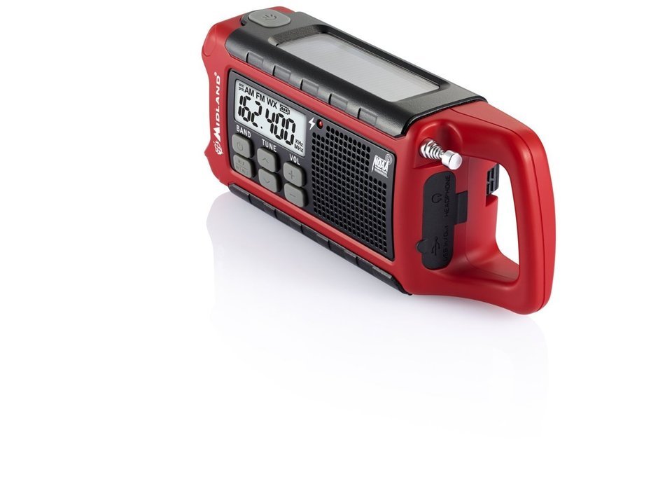 Midland ER200 Emergency AM FM Digital NOAA Weather Radio with Cree LED Flashlight and USB Charger Output (Certified... N6