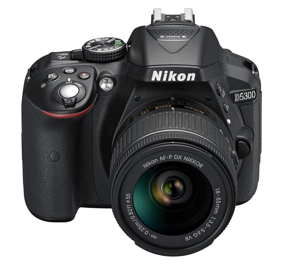Nikon D5300 DSLR Camera with AF-P DX NIKKOR 18-55mm f/3.5-5.6G VR Lens (Black) N4