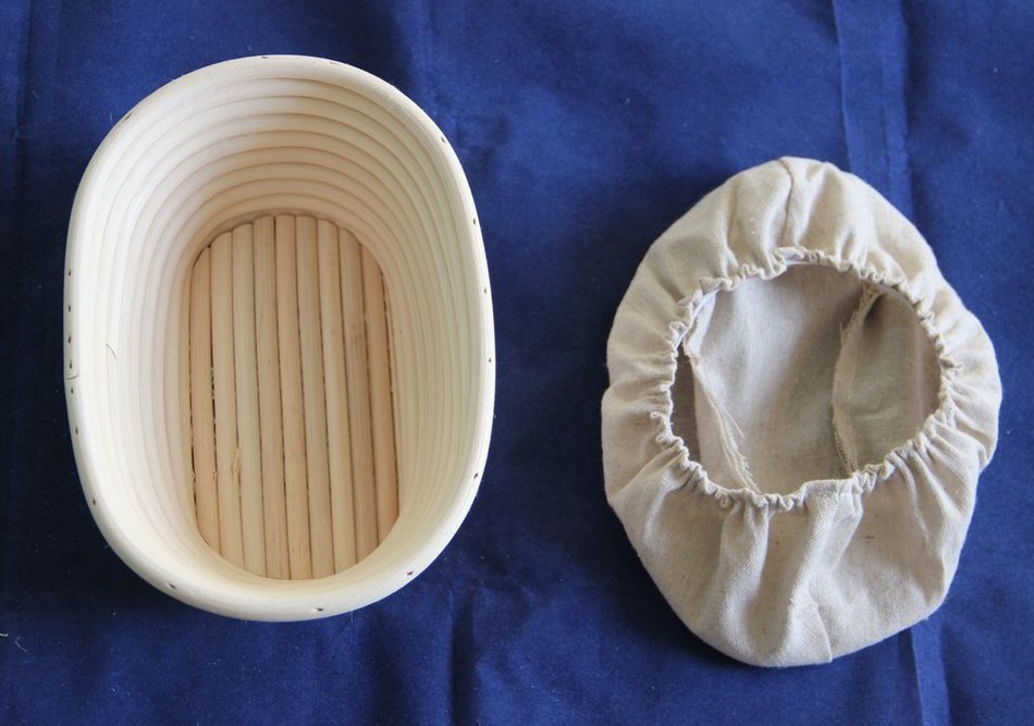 BetterJonny - 8" Oval Banneton Brotform Bread Dough Proofing Rattan Basket & Liner Combo USA Delivery