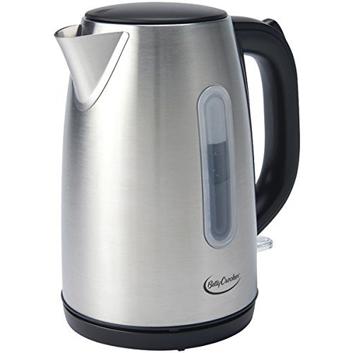 New BETTY CROCKER BC-2855C 1.7-Liter Stainless Steel Cordless Kettle