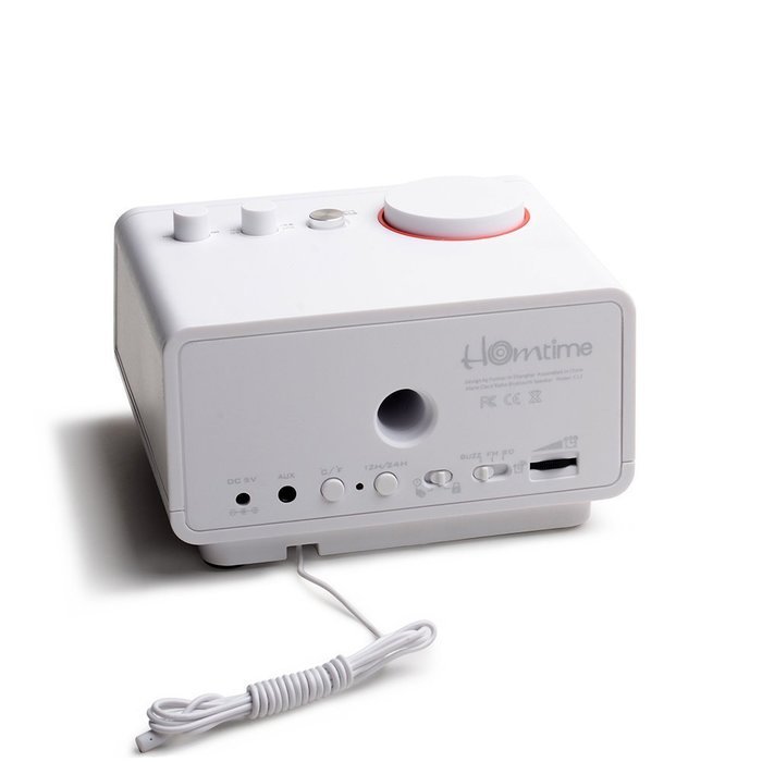 Alarm Clock Radio,Bluetooth Speaker with USB Charger - White N3