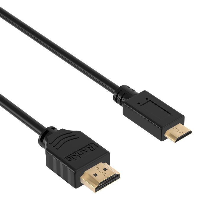Mini HDMI to HDMI Cable, Rankie 2-Pack High-Speed Mini-HDMI to HDMI Cable - 6 Feet (Black) - R1110D N5