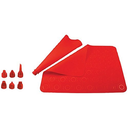 New ORKA OD220101 8-Piece Mini Macaroon Kit (Red)