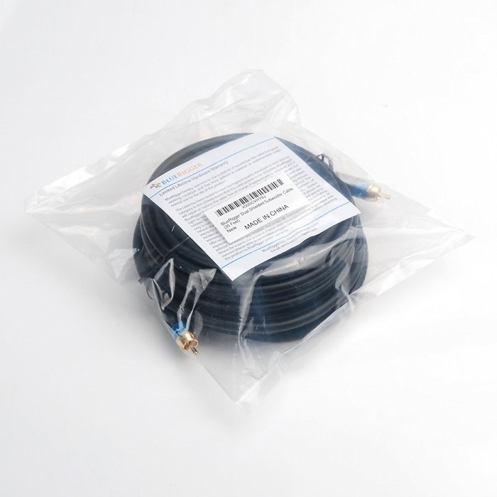 BlueRigger Dual Shielded Subwoofer Audio RCA to RCA Cable with Gold Plated Connectors - 35 Feet N3