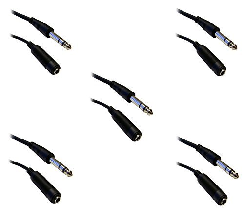 C&E CNE40384 25-Feet 1/4-Inch Stereo Extension Cable, TRS, Balanced, 1/4-Inch Male to 1/4-Inch Female N5
